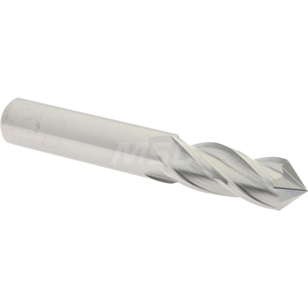 Accupro SCCMG-1212-DP-P Drill Mill: 3/8" Dia, 1" LOC, 4 Flutes, 90 ° Point, Solid Carbide 