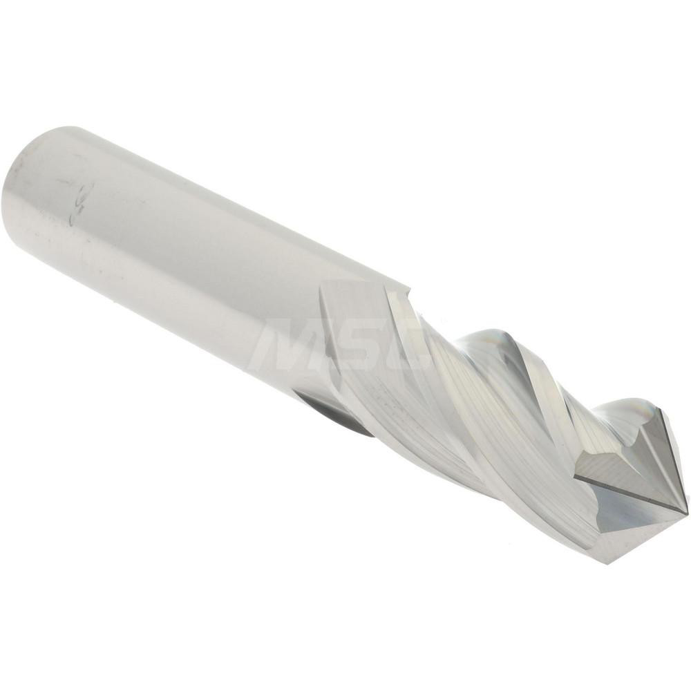 Accupro Drill Mill 3/8" Dia, 1" LOC, 4 Flutes, 90 ° Point, Solid