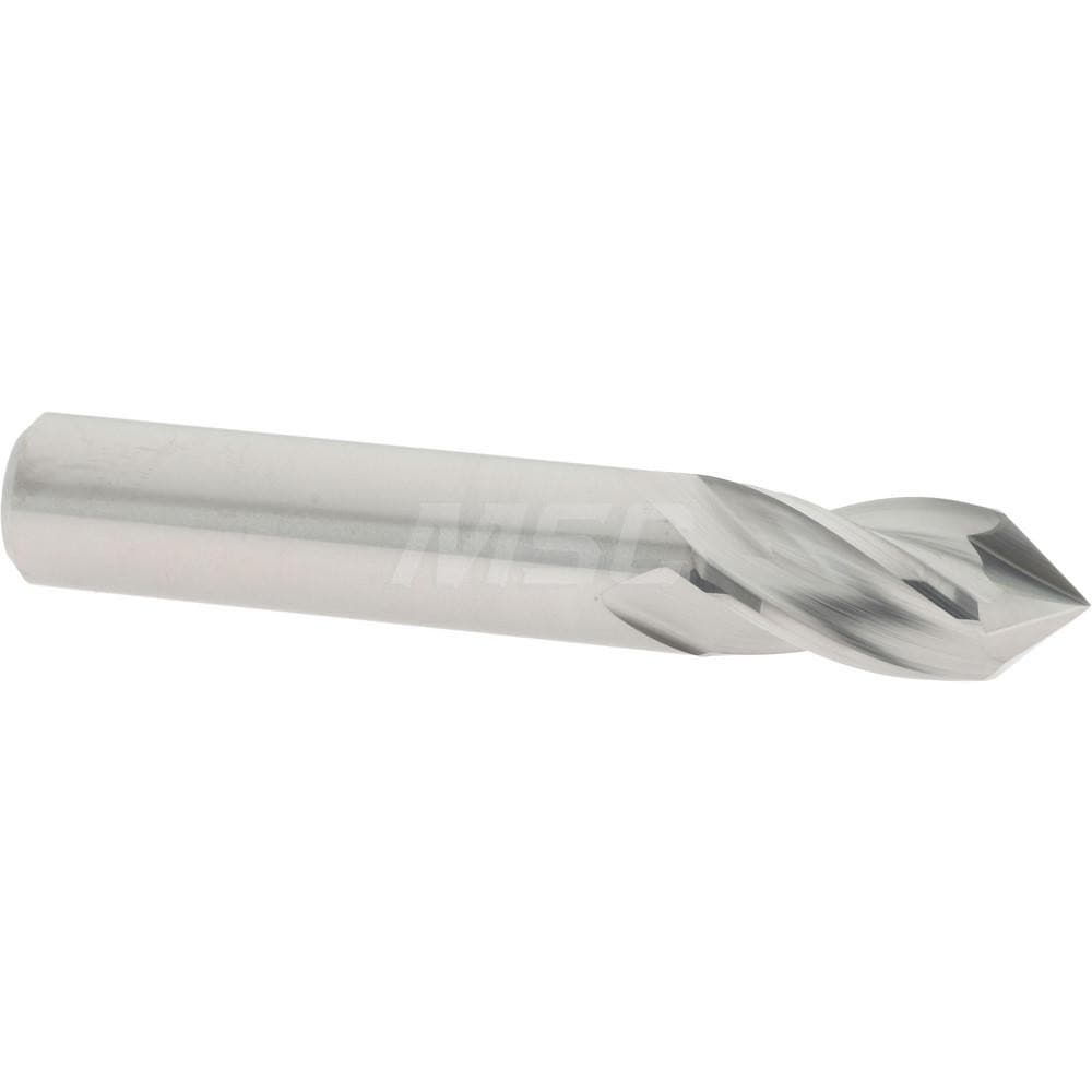 Accupro SCCMG-1616-DP-P Drill Mill: 1/2" Dia, 1" LOC, 4 Flutes, 90 ° Point, Solid Carbide 