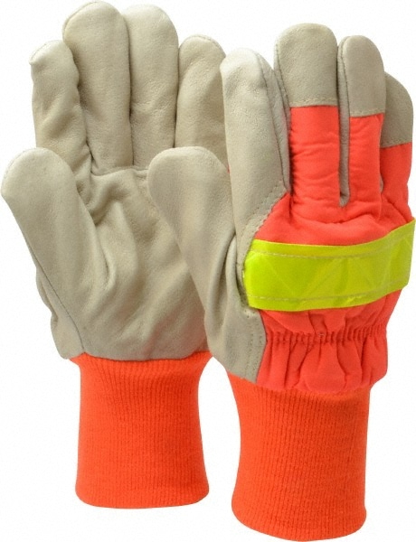 Work Gloves: Size Small, NotLined, Pigskin Leather, General Purpose