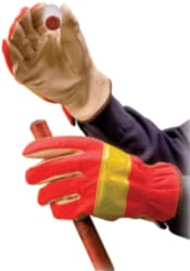 Work Gloves: Size Small, NotLined, Pigskin Leather, General Purpose