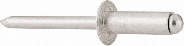 RivetKing. ABA88/P100 Open End Blind Rivet: Size 88, Dome Head, Aluminum Body, Aluminum Mandrel 