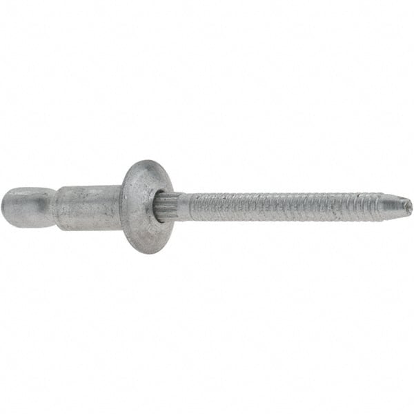 RivetKing. ABA64/STR/P100 Structural with Locking Stem Blind Rivet: Size 64, Dome Head, Aluminum Body, Aluminum Mandrel 