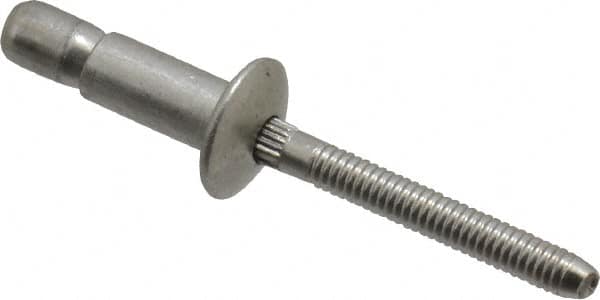 Goebel M-Lock Blind Rivet, IBI-86-ML Blind Rivets; 1/4 Inch, (.250 Inch),  (.080-.375 Inch Grip), Dome Head, Stainless Steel, Plain