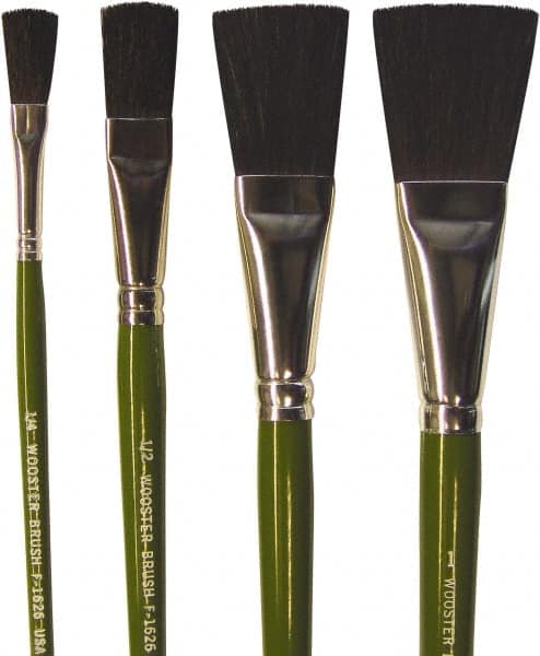 Artist Brush: 3/4" Industry Size, 3/4" Wide, Camel Hair