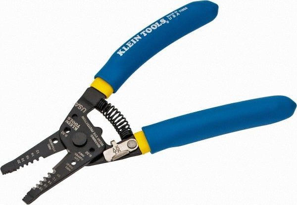 Klein Tools 11055 Wire Stripper: 18 AWG Solid & 20 AWG Stranded, 10 AWG Solid & 12 AWG Stranded Max Capacity 