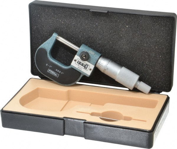 0.0001 Accuracy Fowler 52-235-001-1 52-235 Series Advanced Design Outside Inch Micrometer 0-1 Measuring Range 