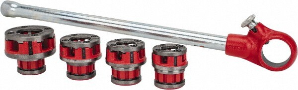 3/8 to 1" 4-Die-Head Pipe Threader Set