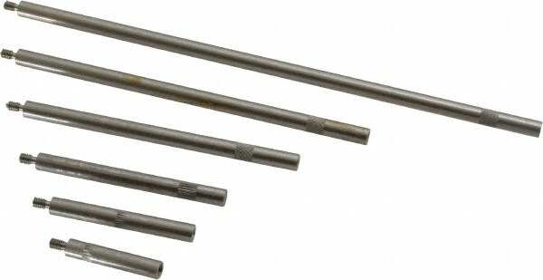 1 to 6 Inch Long, Steel, Depth Gage Rod Set