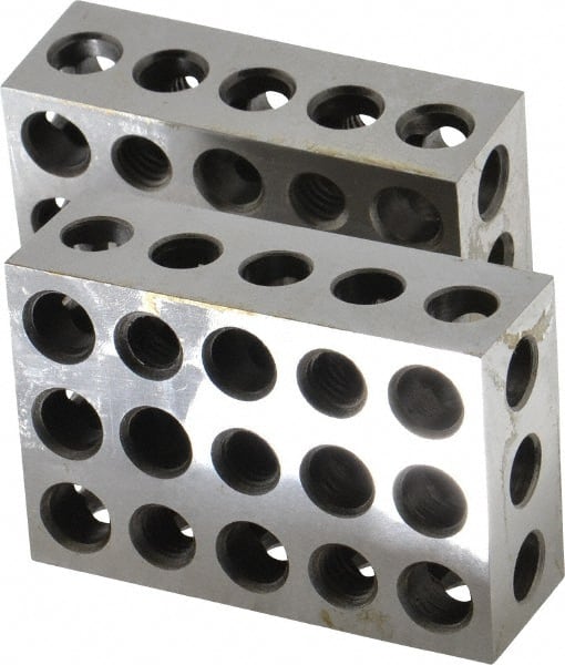 Anytime 1-2-3 Blocks Matched Pair Hardened Steel 23 Holes 1inx2inx3in 123 Set PR for sale online