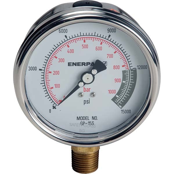 Enerpac GP15S 15,000 psi Dry Hydraulic Pressure Gauge Image