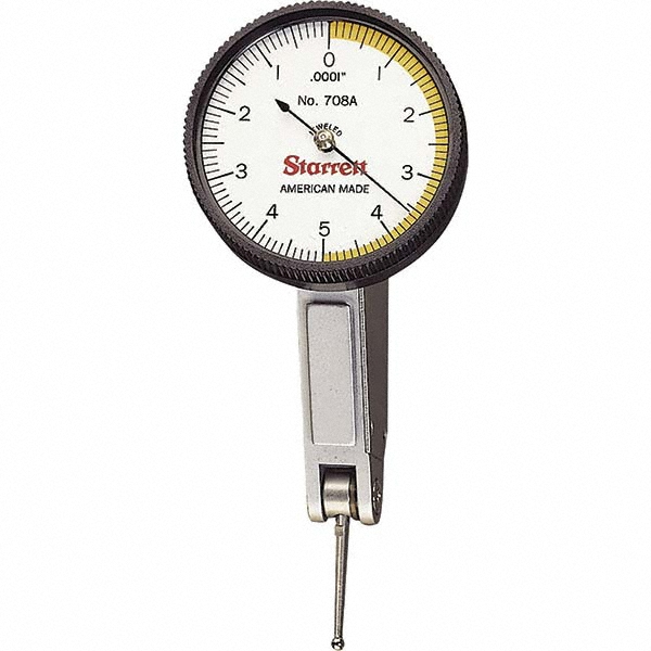Starrett 0.01 Inch Range, 0.0001 Inch Dial Graduation, Horizontal
