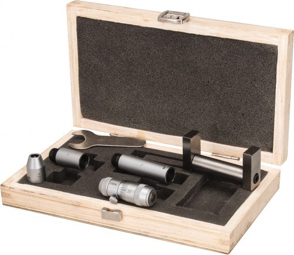 FOWLER 52-243-026-1 Mechanical Inside Micrometer Set: 2" Range, Satin Chrome Finish Image