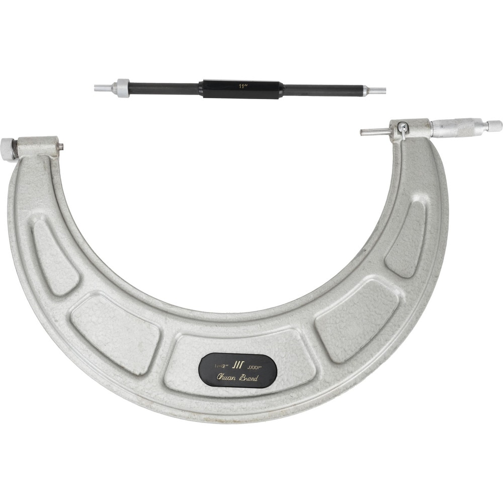 Mechanical Outside Micrometer: 12" Range, 0.0001" Graduation