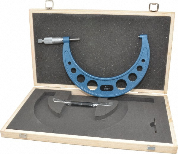 Fowler Mechanical Outside Micrometer 7" Range, 0.0001" Graduation