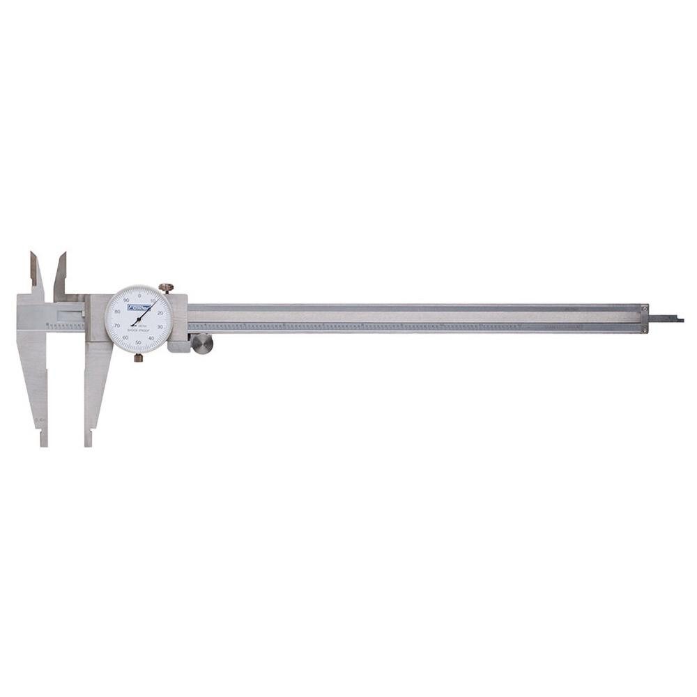 Dial Caliper: 12'' Range, 0.001'' Graduation, 0.1'' per Revolution