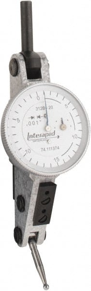 INTERAPID. 74.111374 Dial Test Indicators: 0.06 Max, 0-15-0, Horizontal 