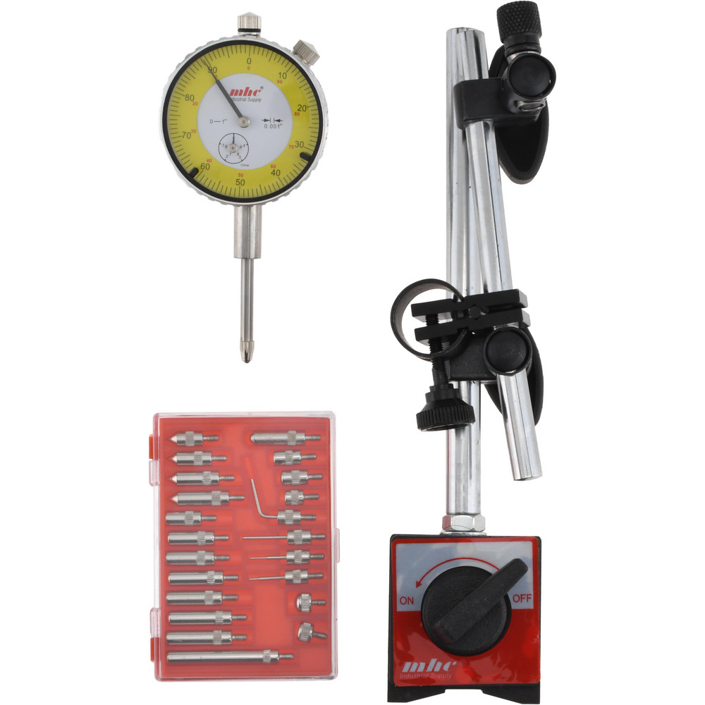 Value Collection - Dial Indicator & Base Kit: 63.00 mm Base Length, 55. ...