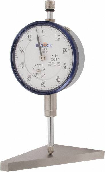 TECLOCK 4409-1112 Group 2 Metric Dial Indicator 0.01 mm Graduation ABS Import Tools Inc. 0-10 mm Range 