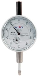 Teclock AM-110 10mm Range, 0-100 Dial Reading, 0.01" Graduation Dial Drop Indicator 