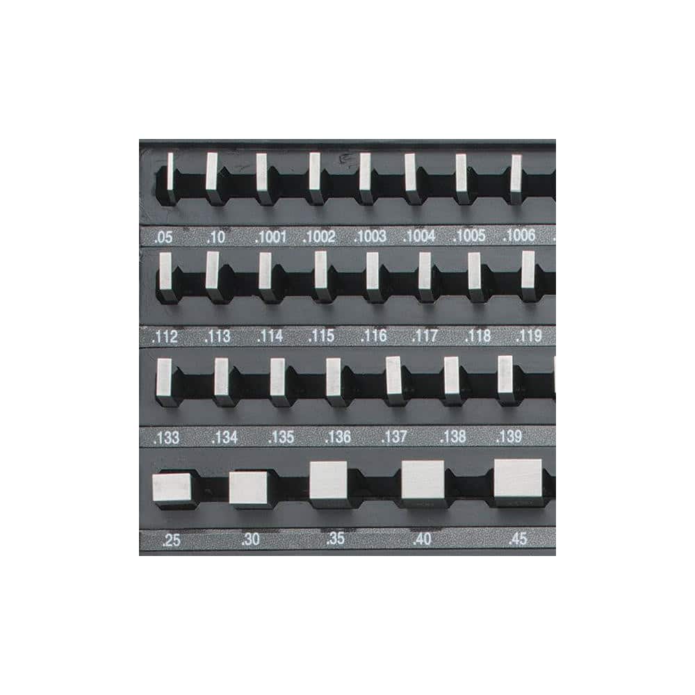 SPI - Gage Block Set: 0.101 to 4'' Range, 81 Pc, Steel - 06450704