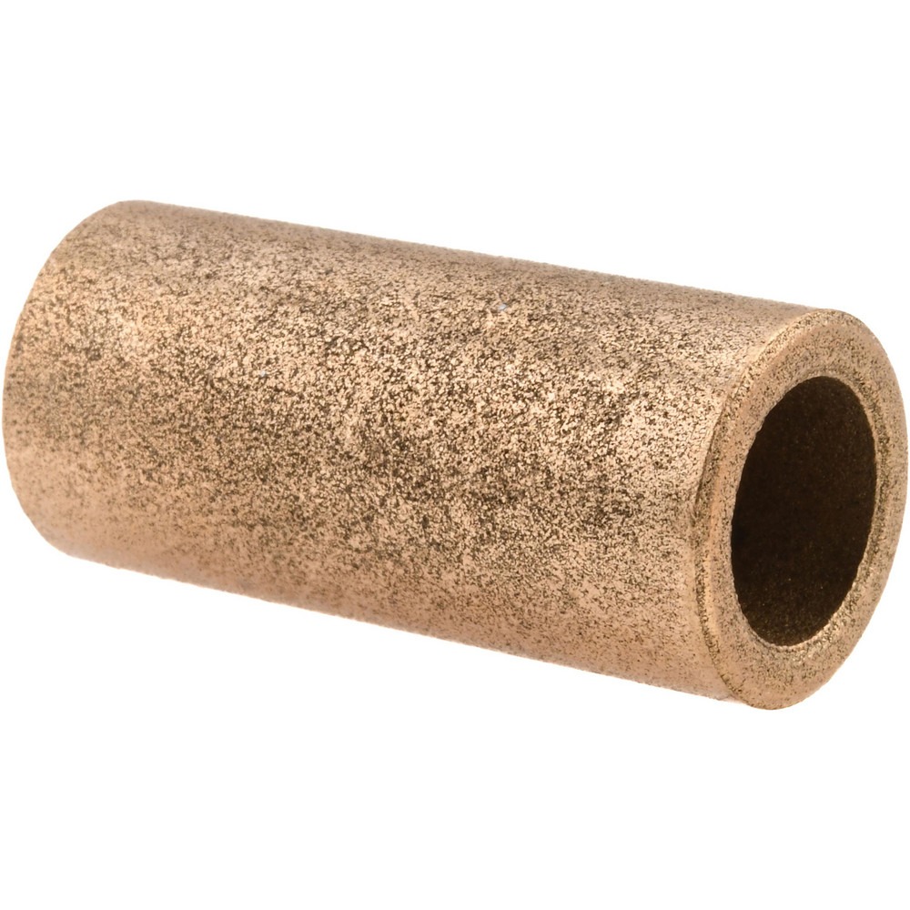 Sleeve Bearing: 3/8" ID, 9/16" OD, 1-1/4" OAL, Oil Impregnated Bronze