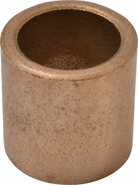 Sleeve Bearing: 9/16" ID, 3/4" OD, 3/4" OAL, Oil Impregnated Bronze