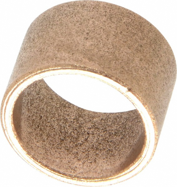 Sleeve Bearing: 5/8" ID, 3/4" OD, 1/2" OAL, Oil Impregnated Bronze