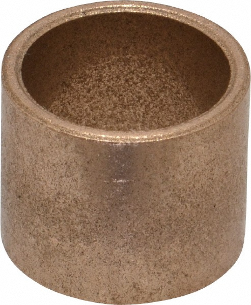 Sleeve Bearing: 5/8" ID, 3/4" OD, 5/8" OAL, Oil Impregnated Bronze
