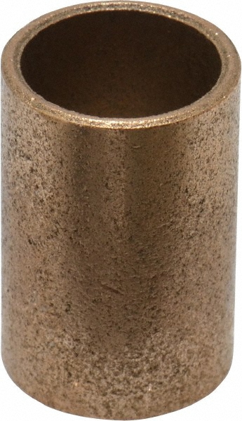 Sleeve Bearing: 5/8" ID, 3/4" OD, 1-1/8" OAL, Oil Impregnated Bronze