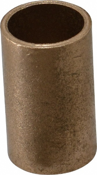 Sleeve Bearing: 5/8" ID, 3/4" OD, 1-1/4" OAL, Oil Impregnated Bronze