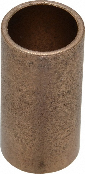 Sleeve Bearing: 5/8" ID, 3/4" OD, 1-1/2" OAL, Oil Impregnated Bronze