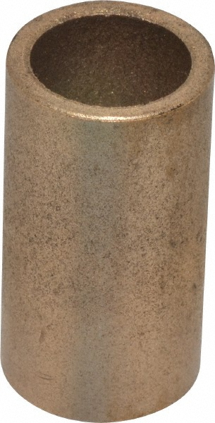 Sleeve Bearing: 5/8" ID, 13/16" OD, 1-1/2" OAL, Oil Impregnated Bronze