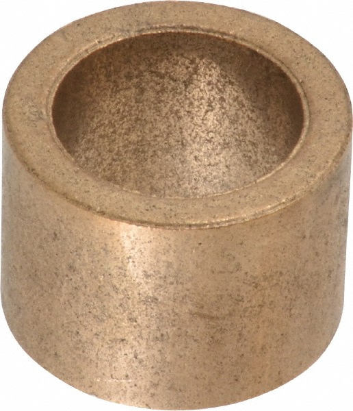 Sleeve Bearing: 5/8" ID, 7/8" OD, 5/8" OAL, Oil Impregnated Bronze