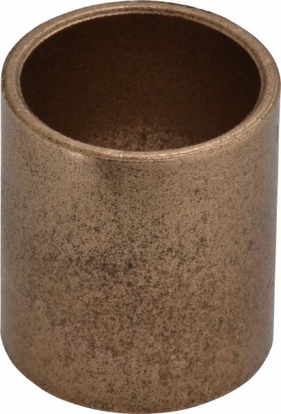 Sleeve Bearing: 3/4" ID, 7/8" OD, 1" OAL, Oil Impregnated Bronze