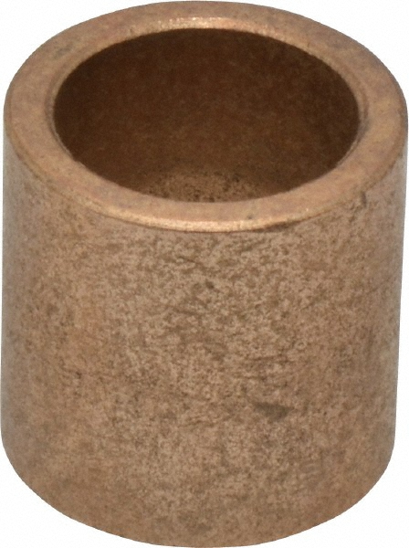 Sleeve Bearing: 3/4" ID, 1" OD, 1" OAL, Oil Impregnated Bronze