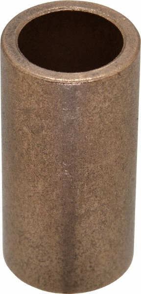 Sleeve Bearing: 3/4" ID, 1" OD, 2" OAL, Oil Impregnated Bronze