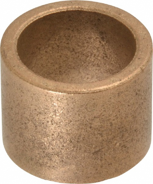 Sleeve Bearing: 7/8" ID, 1-1/8" OD, 7/8" OAL, Oil Impregnated Bronze