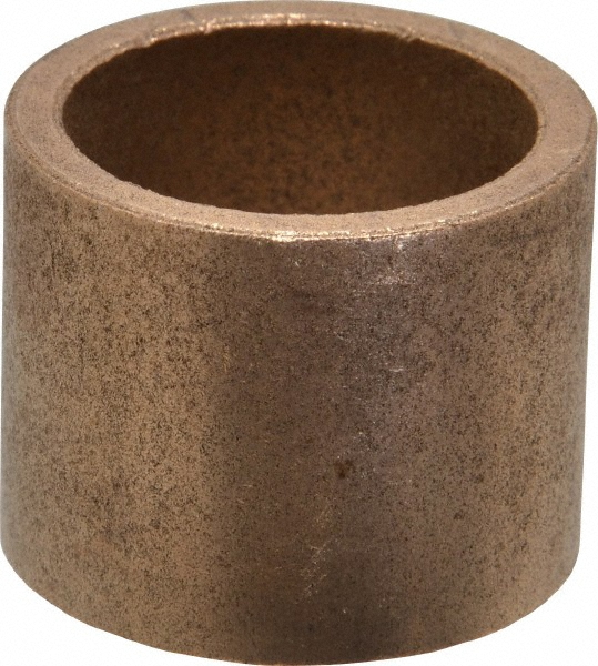 Sleeve Bearing: 1" ID, 1-1/4" OD, 1" OAL, Oil Impregnated Bronze
