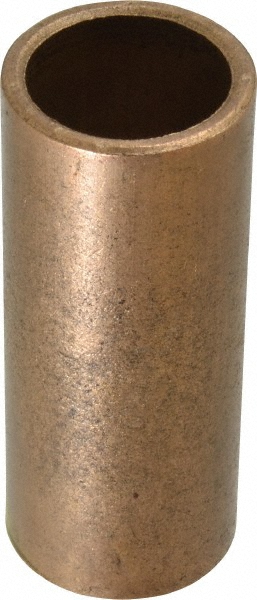 Sleeve Bearing: 1" ID, 1-1/4" OD, 3" OAL, Oil Impregnated Bronze