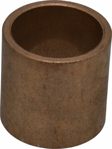 Sleeve Bearing: 1-1/4" ID, 1-1/2" OD, 1-1/2" OAL, Oil Impregnated Bronze