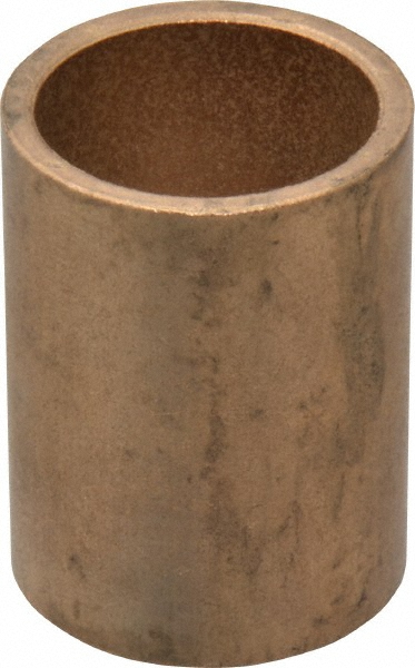 Sleeve Bearing: 1-1/4" ID, 1-1/2" OD, 2" OAL, Oil Impregnated Bronze