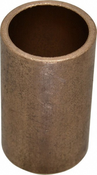Sleeve Bearing: 1-1/4" ID, 1-1/2" OD, 2-1/2" OAL, Oil Impregnated Bronze