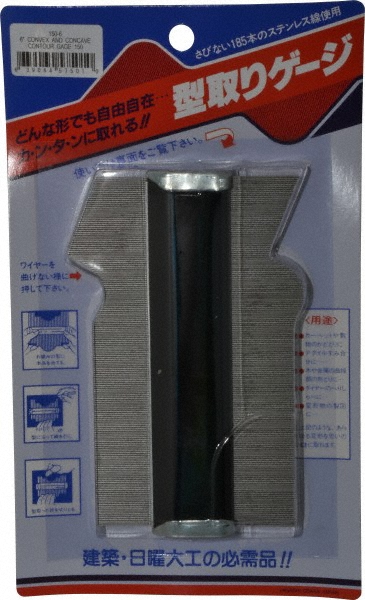 Value Collection 150-6 Contour Gages; Overall Width (Inch): 6 ; Gage Width (Inch): 5-3/4 ; Gage Depth (Inch): 1-15/16 ; PSC Code: 5210 Image