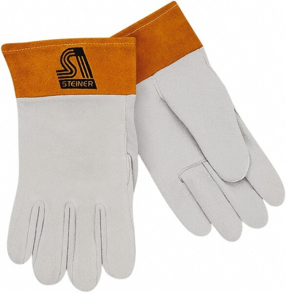 Welding Gloves: Size Large, Deerskin Leather, TIG Welding Application