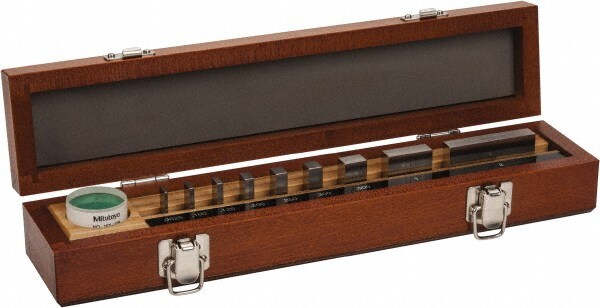 9 Piece, 1/16 to 2", Grade 0, Steel Gage Block Set