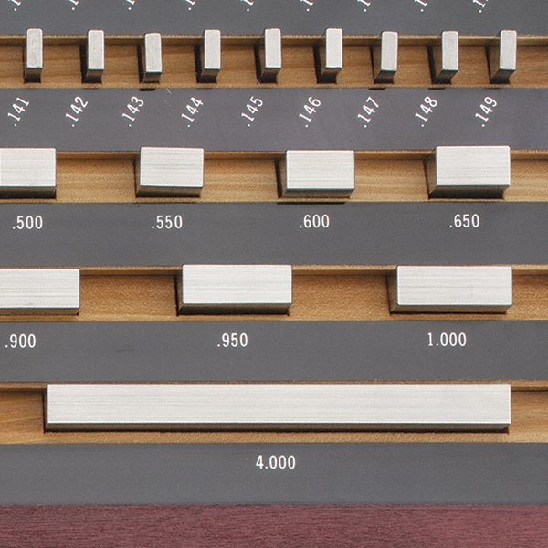 Mitutoyo 81 Piece, 0.05 to 4", Grade 0, Steel Gage Block Set