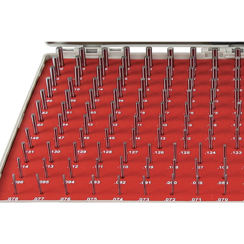 Vermont Gage Class ZZ Plug Gage Set 0.061 to 0.25" Range, 190 Pc