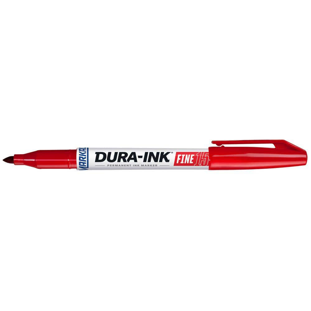 Permanent ink marker with fine bullet tip