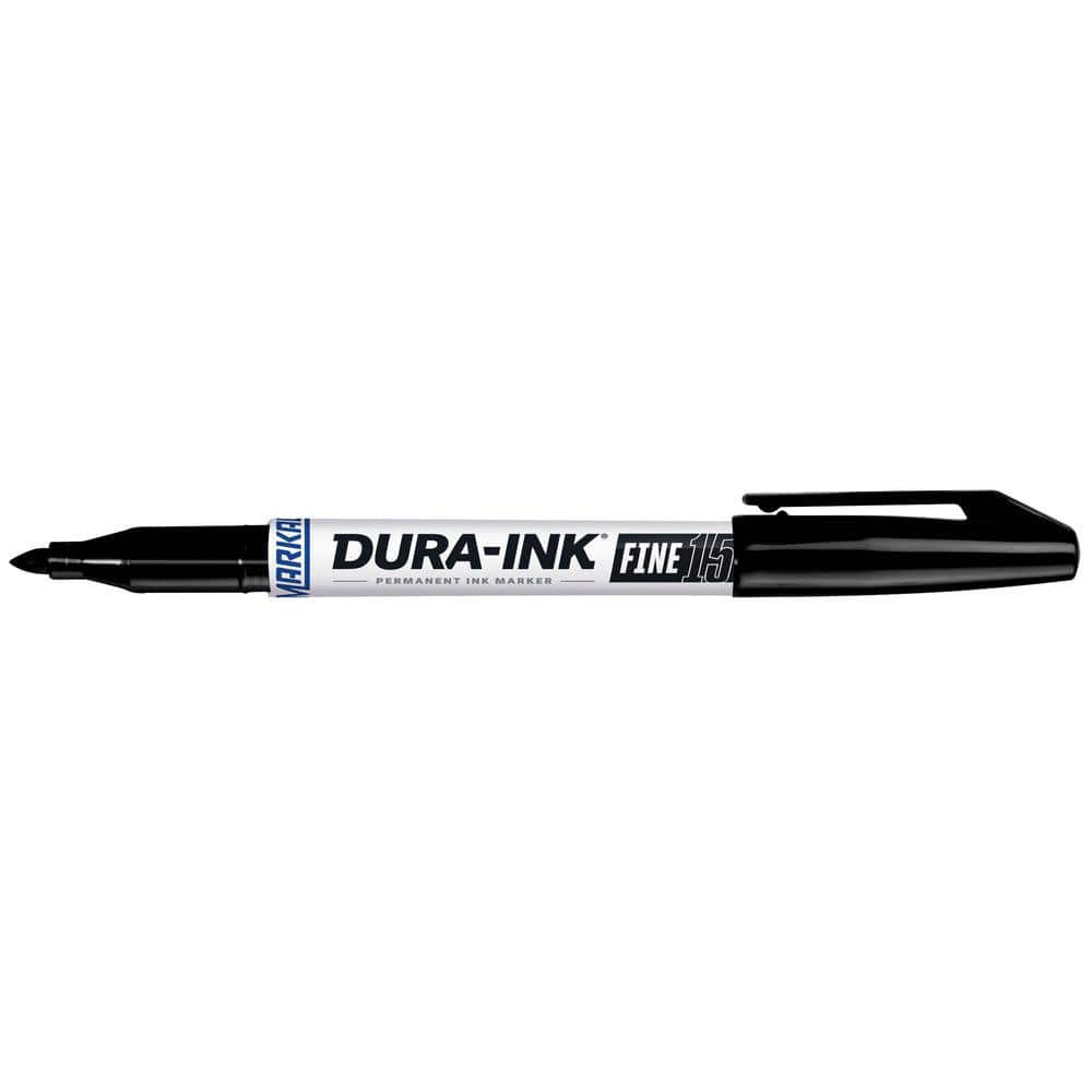 Permanent ink marker with fine bullet tip